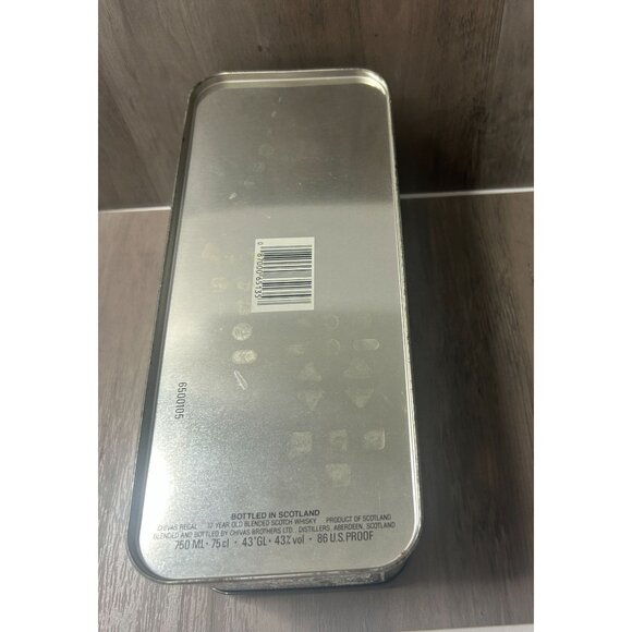 Vintage Chivas Regal 12 Year Scotch Whiskey Embossed Metal Tin Box Only - Picture 4 of 6